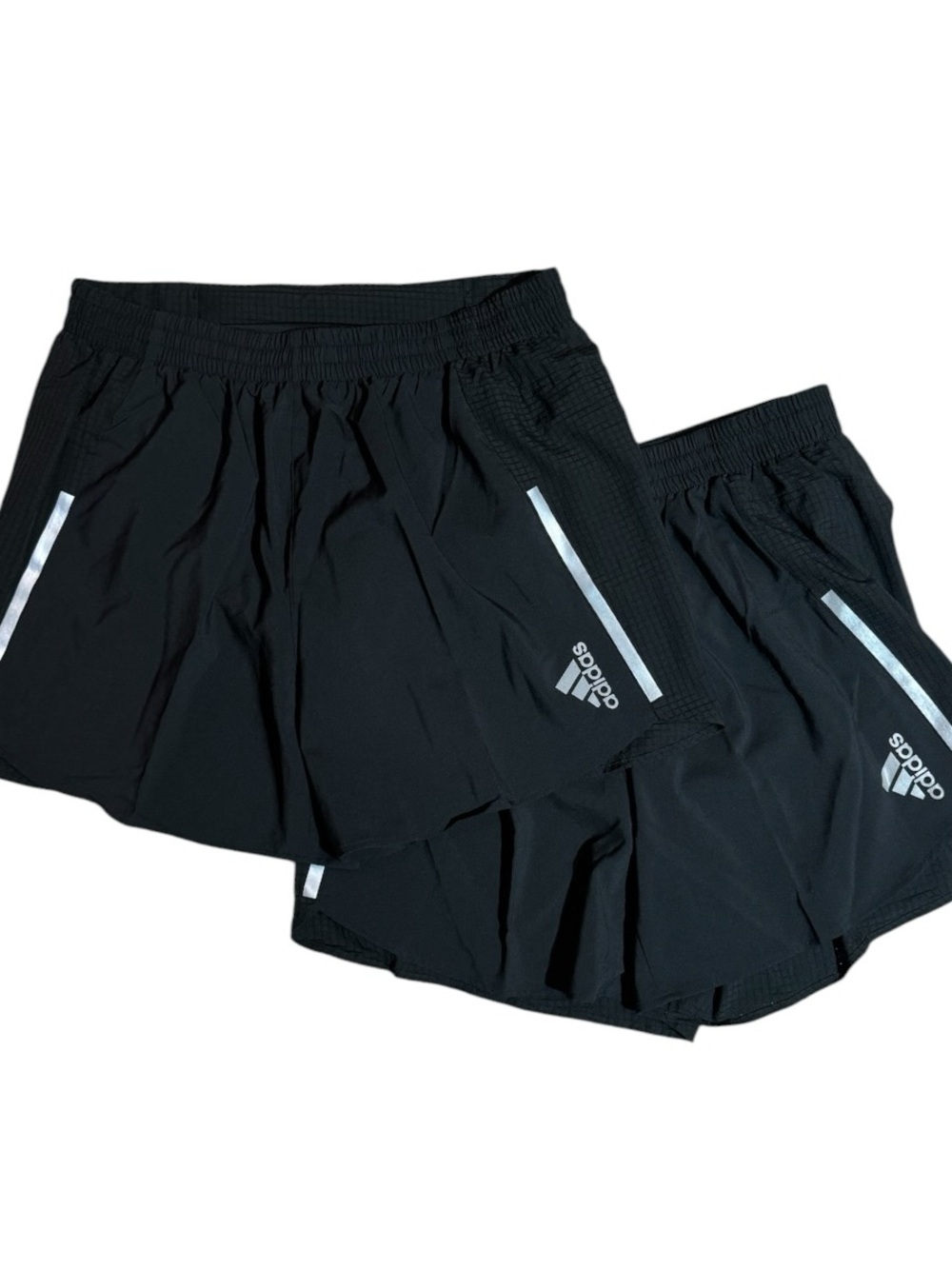 Adidas Men’s M5" Black Running Shorts with Reflective Accents Ocean Plastic